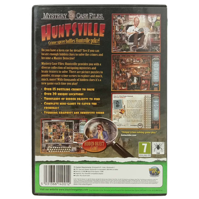 Hidden Object Game - Huntsville PC (CD)