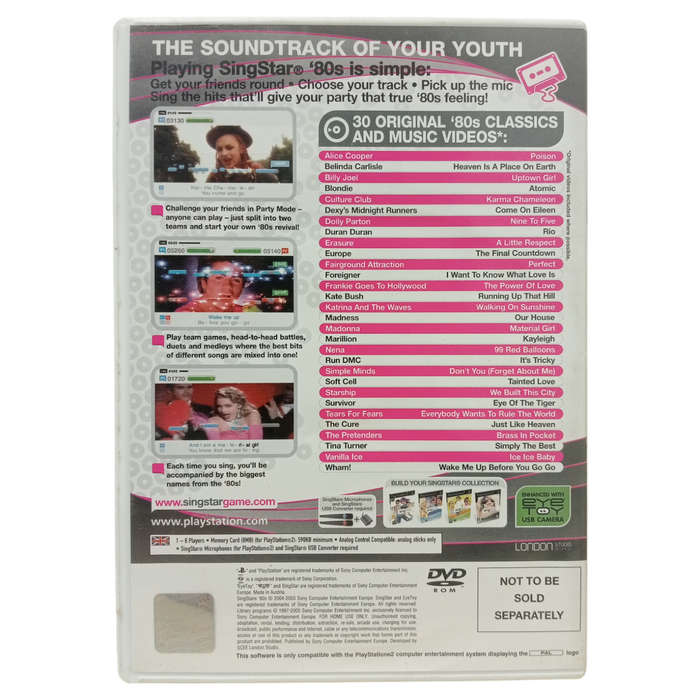 Singstar - 80's PlayStation 2