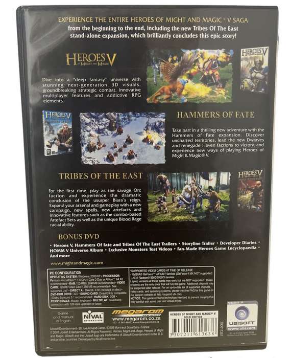 Heroes of Might and Magic V - Golden Edition PC (DVD)