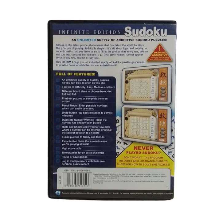 Sudoku - Infinite Edition PC (CD)