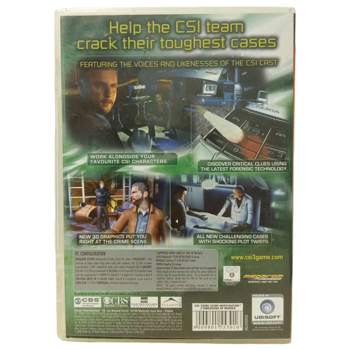 CSI: Crime Scene Investigation - 3 Dimensions of Murder PC (DVD)