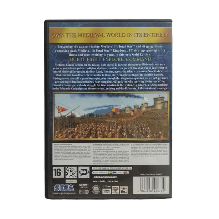 Medieval II - Total War Gold Edition PC (DVD)