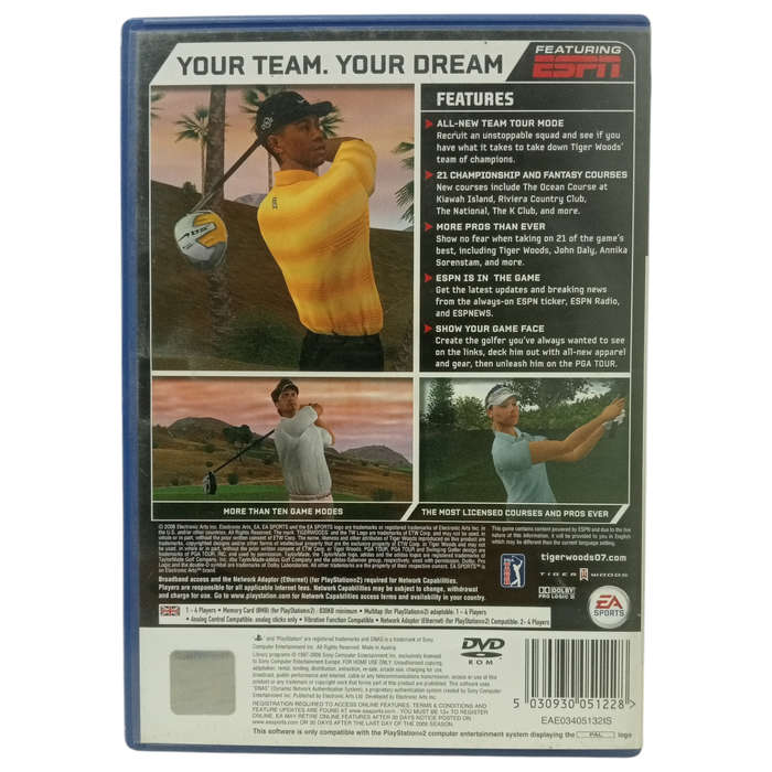 Tiger Woods PGA Tour 07 PlayStation 2