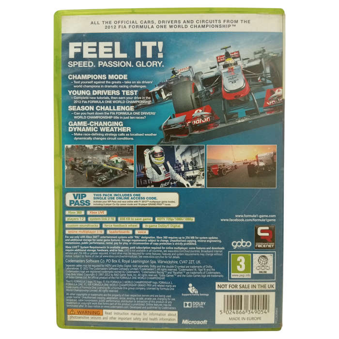 F1 2012 Xbox 360