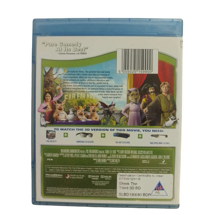 Shrek The Third 3D Blu-Ray