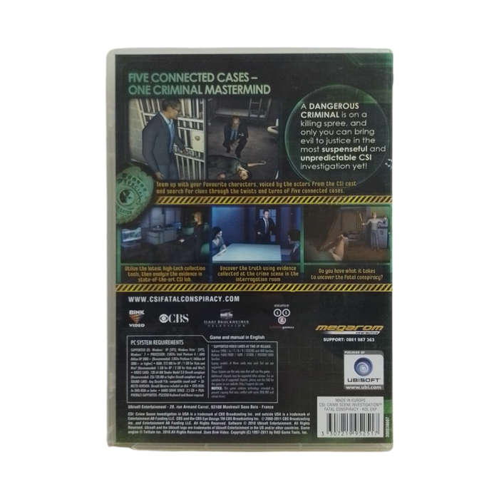 CSI: Crime Scene Investigation - Fatal Conspiracy PC (DVD)