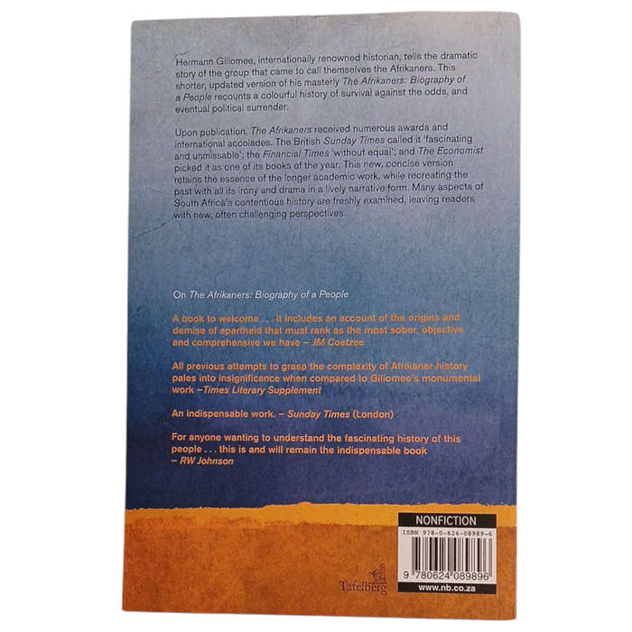 2020 The Afrikaners, A Concise History By Hermann Giliomee Softcover