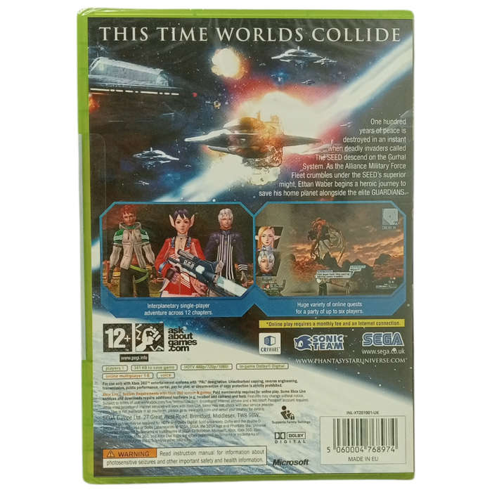 Phantasy Star Universe Xbox 360 [Factory Sealed]