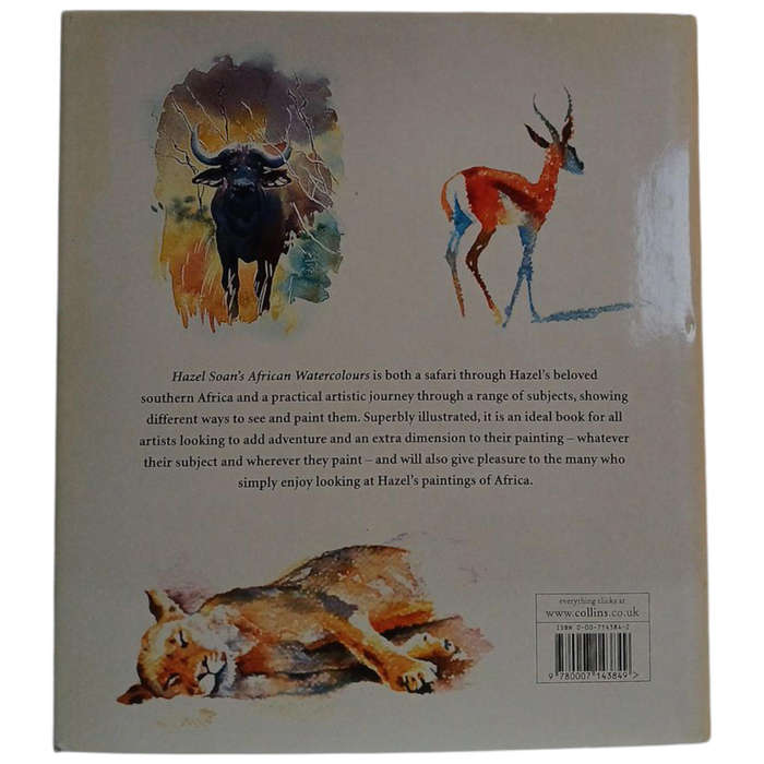 2003 Hazel Soanas African Watercolours by Soan Hazel Hardcover w/Dustjacket