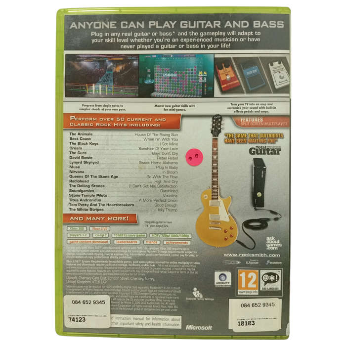Rocksmith -Authentic Guitar Games Xbox 360