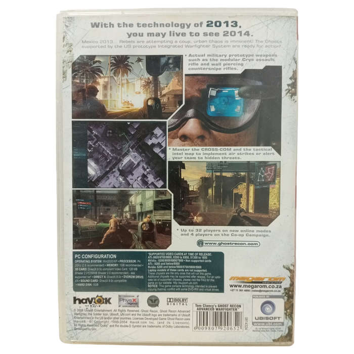 Ghost Recon - Advanced Warfighter PC (DVD)