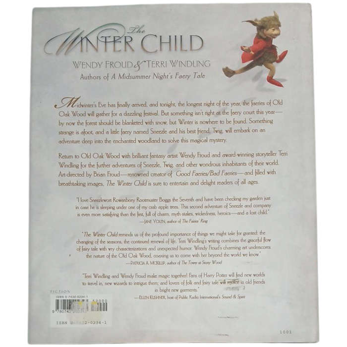 1970 The Winter Child by Wendy Froud and Terri Windling Hardcover w/Dustjacket