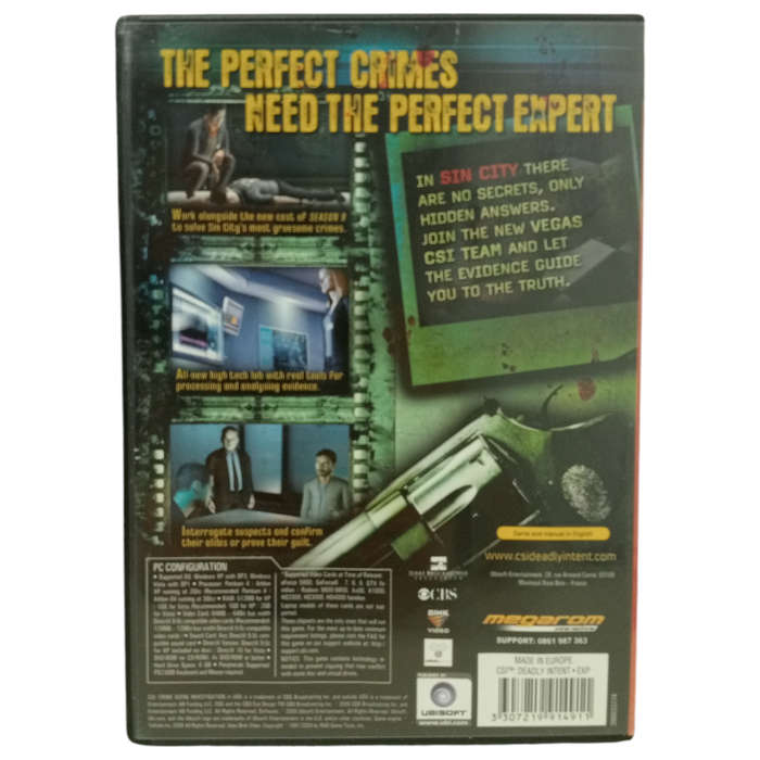 CSI: Crime Scene Investigation - Deadly Intent PC (DVD)