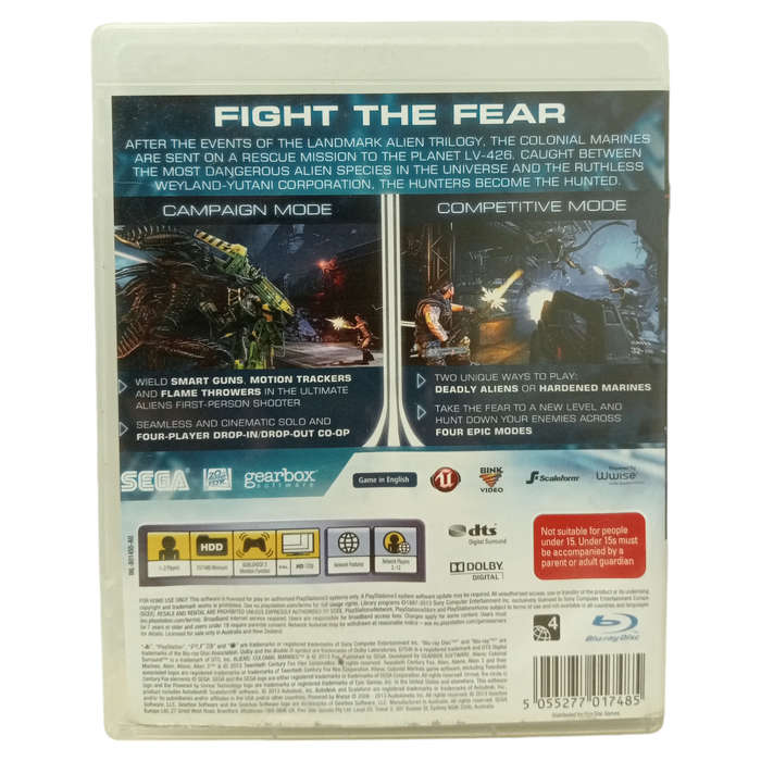 Aliens - Colonial Marines PlayStation 3