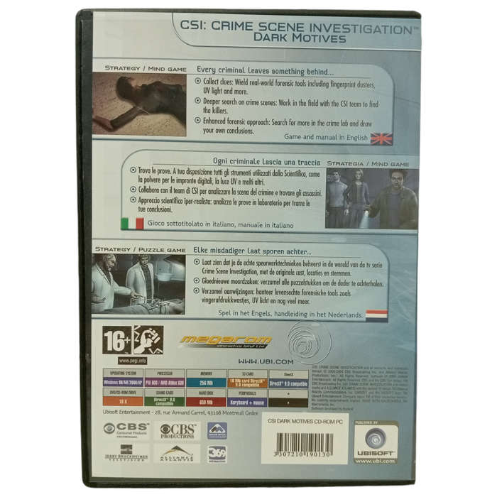 CSI: Crime Scene Investigation - Dark Motives PC (CD)