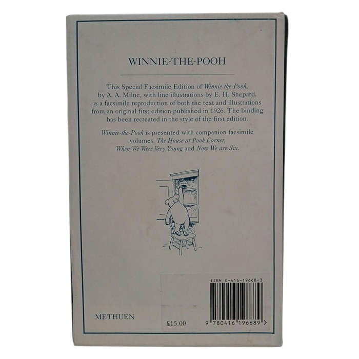 1999  A Special Facsimile Edition Of Winnie The Pooh By A.A. Milne Hardcover w/o Dustjacket