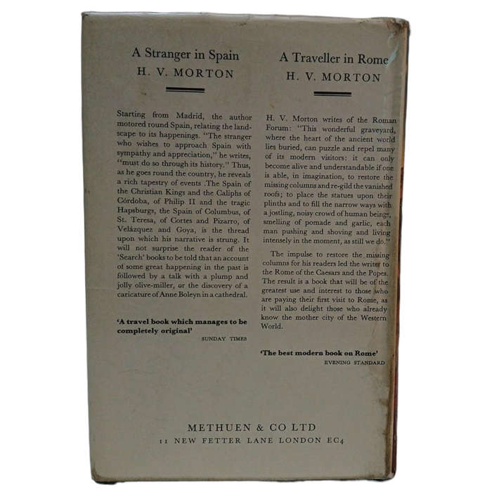 1964 A Traveller in Italy By H.V.Morton Hardcover w/Dustjacket