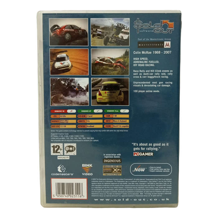 Colin Mcrae - Dirt PC (DVD)