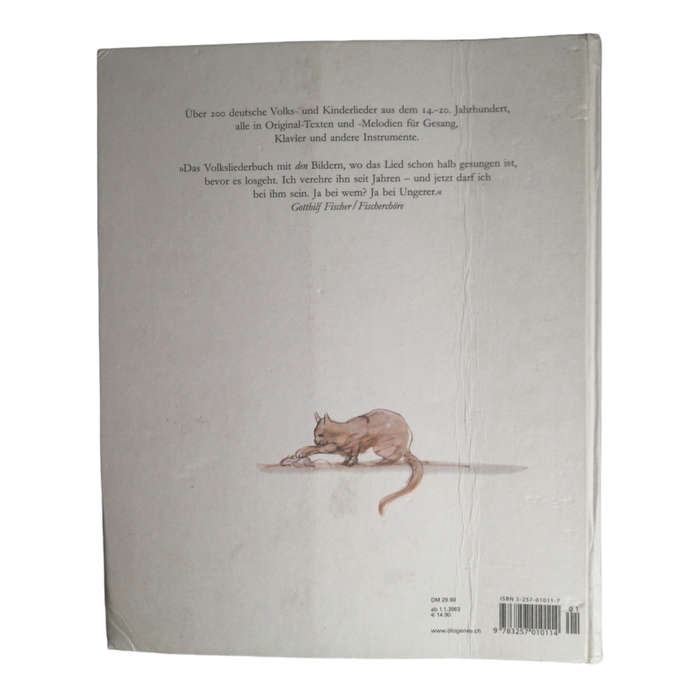 2001 Das Grosse Liederbuch by Anne Diekmann and Tomi Ungerer Hardcover w/o Dustjacket
