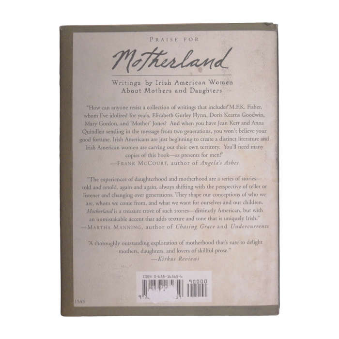 1999 Motherland- Writings By Irish American Women About Mothers And Daughters Hardcover w/Dustjacket