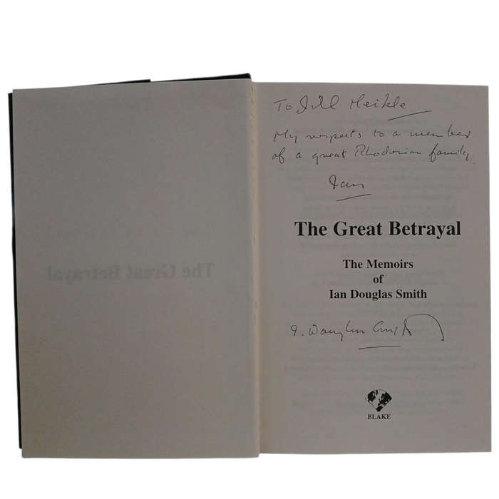 1997 The Great Betrayal By Ian Smith Hardcover w/Dustjacket