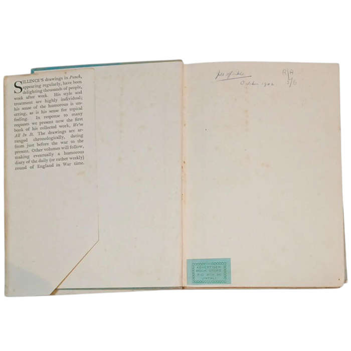 1941 We're All In It By Sillince Hardcover w/Dustjacket