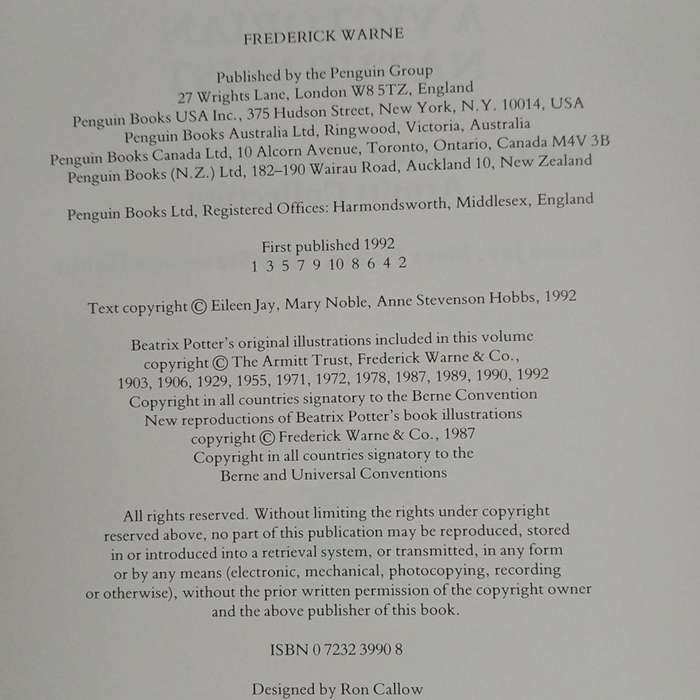 1992 A Victorian Naturalist Beatrix Potter, Drawings from the Armitt Collections by Eileen Jay, Mary
