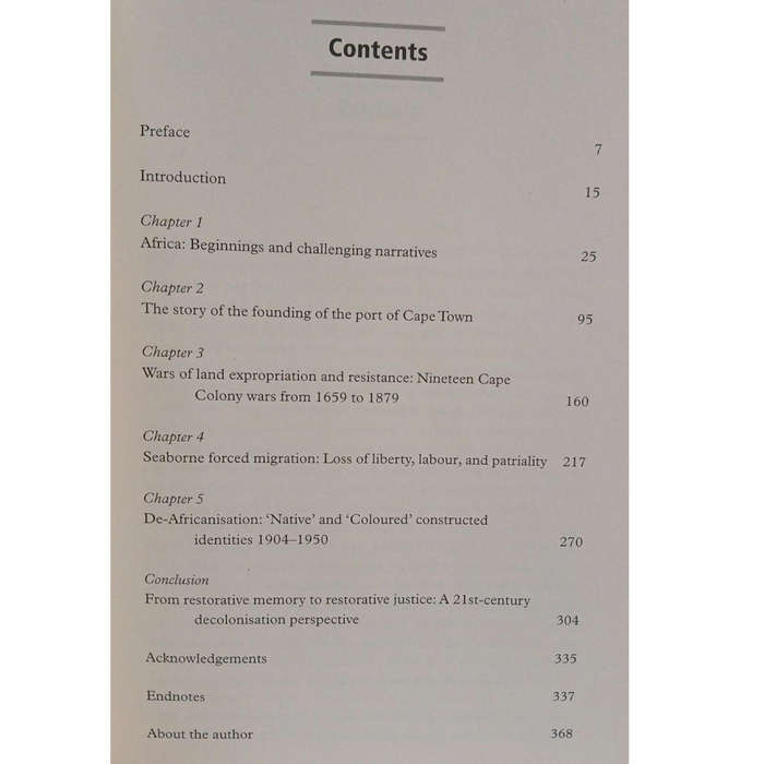 2020 The Lie Of 1652, A Decolonised History Of Land Softcover