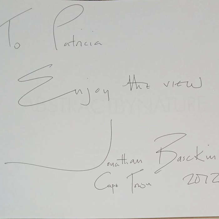 2007 Abstract By Nature By Johnathan Basckin Hardcover w/Dustjacket