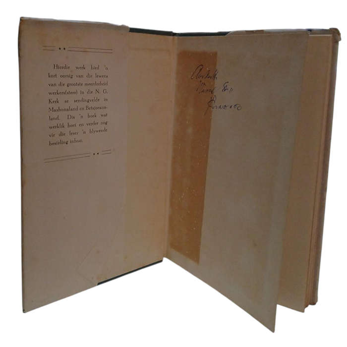 1952 Wie is Wie in ons Sendingvelde, Mashonaland en Betsjoeanaland by P L.Olivier Hardcover w/Dustja