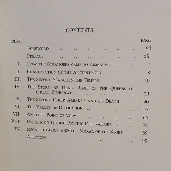 1941 Psychic Episodes of Great Zimbabwe By H.Clarkson Fletcher Softcover