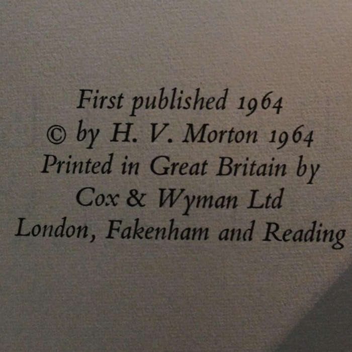 1964 A Traveller in Italy By H.V.Morton Hardcover w/Dustjacket