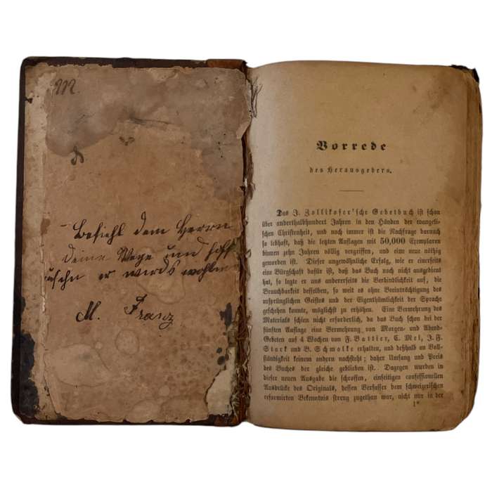 1865 Johannes Zollikofer Gebetbuch by Johannes Zollikofer Hardcover w/o Dustjacket