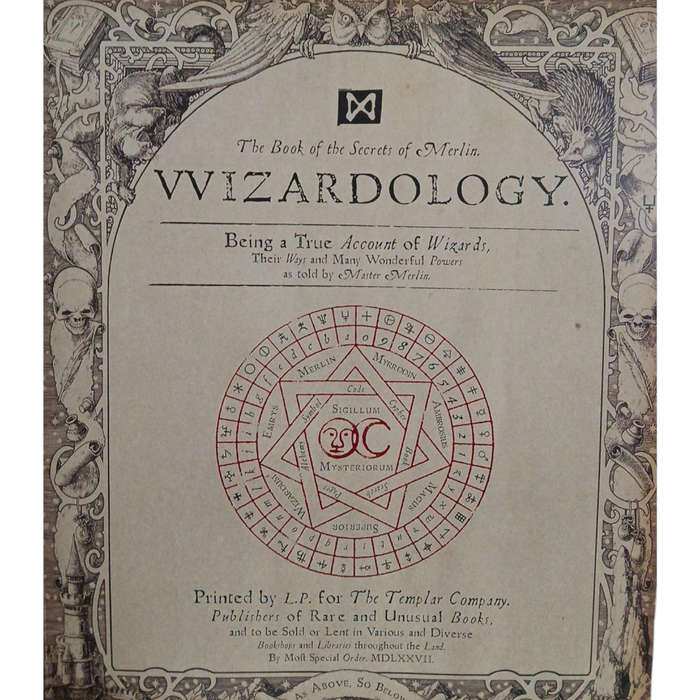 2005 Wizardology, The Book of the Secrets of Merlin by Dugald A. Steer Hardcover w/o Dustjacket