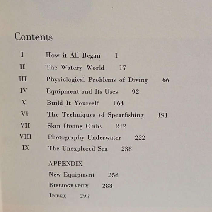 1963 The Complete Book Of Skin Diving By Rick and Barbara Carrier Hardcover w/o Dustjacket