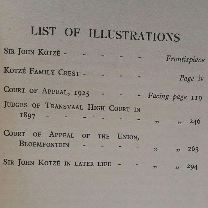 1949 Memoirs and Reminiscences, Sir John Gilbert Kotze By Maskew Miller Hardcover w/Dustjacket