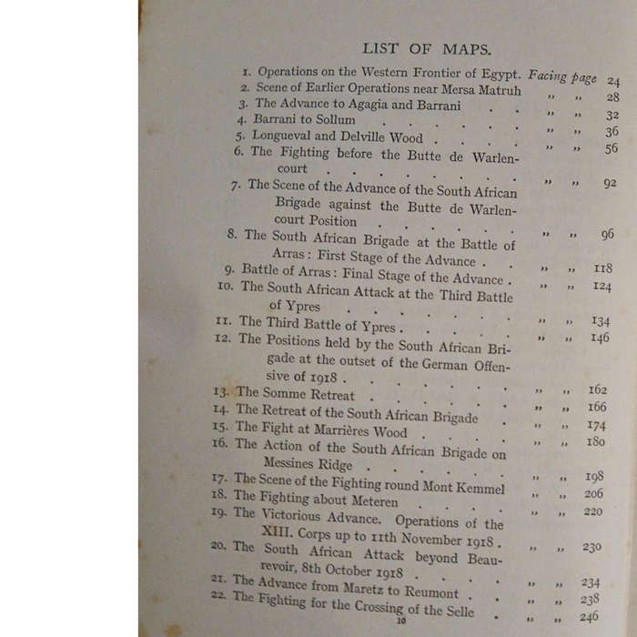 1921 The History Of The South African Forces In France By John Buchan Hardcover w/Dustjacket