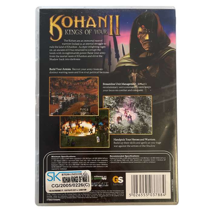 Kohan II - Kings Of War PC (CD)