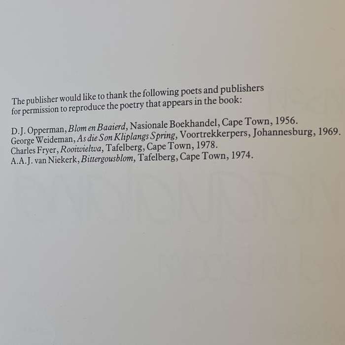 1981 Namaqualand- Thirstland In Bloom by Chris Jansen First Edition Hardcover w/Dustjacket