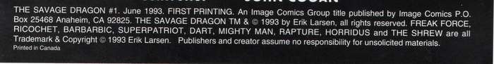 1993 The Savage Dragon Issue 1 NM Softcover