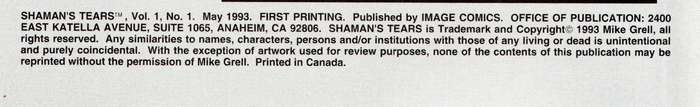1993 Shaman's Tears Issue 1 NM by Mike Grell Softcover
