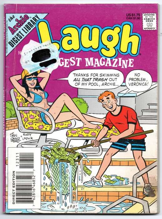 The Archie Digest Library- Laugh Number 123, Archie Number 139 and Archie Number 171 3 Comic Set Sof