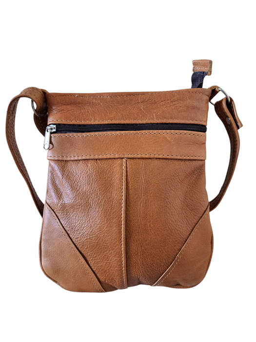 Genuine Leather Tan Slingbag