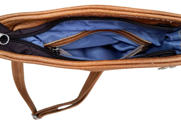 Genuine Leather Tan Slingbag