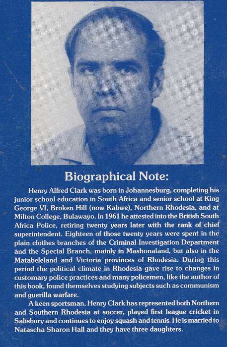 A POLICEMAN'S NARRATIVE OF WITCHCRAFT AND MURDER IN ZIMBABWE by Henry A Clark