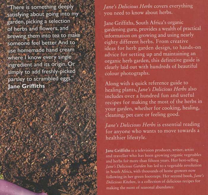 JANE'S DELICIOUS HERBS: GROWING & USING HERBS IN SOUTH AFRICA by Jane Griffiths