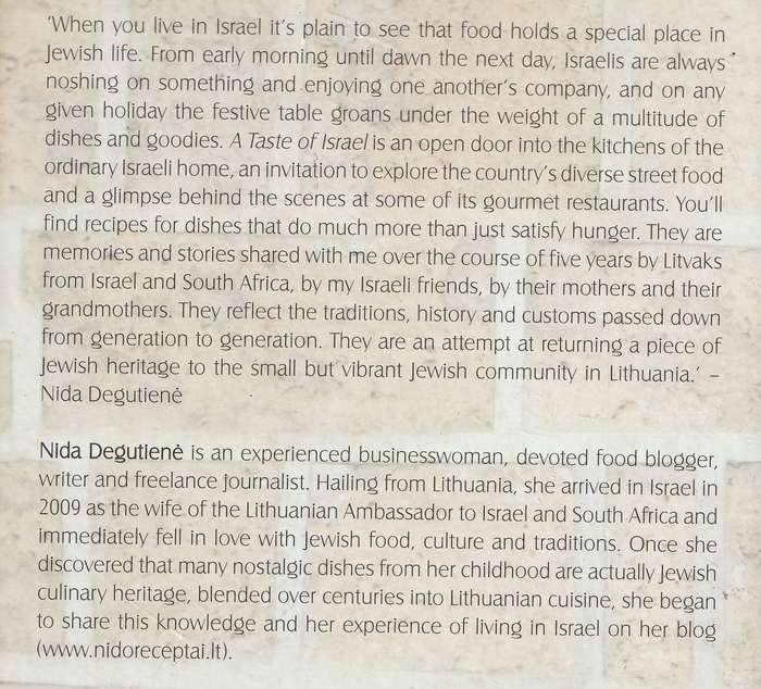 A TASTE OF ISRAEL: FROM CLASSIC LITVAK TO MODERN ISRAELI by Nida Degutiene