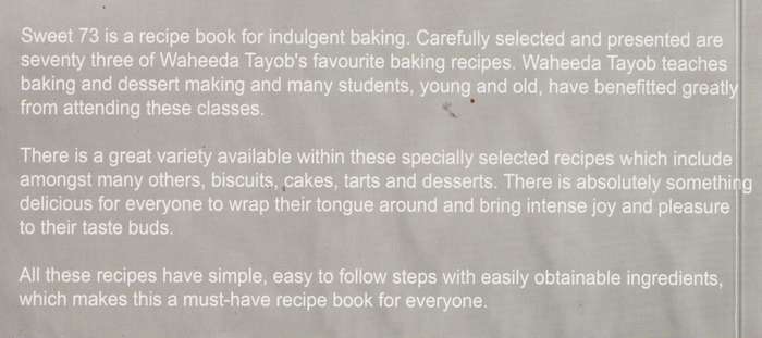 SWEET 73 by Waheeda Tayob