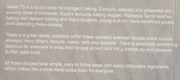 SWEET 73 by Waheeda Tayob