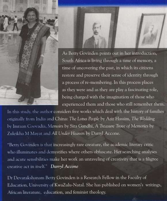 A TIME OF MEMORY: REFLECTIONS ON RECENT SA WRITINGS - Devarakshanam Betty Govinden